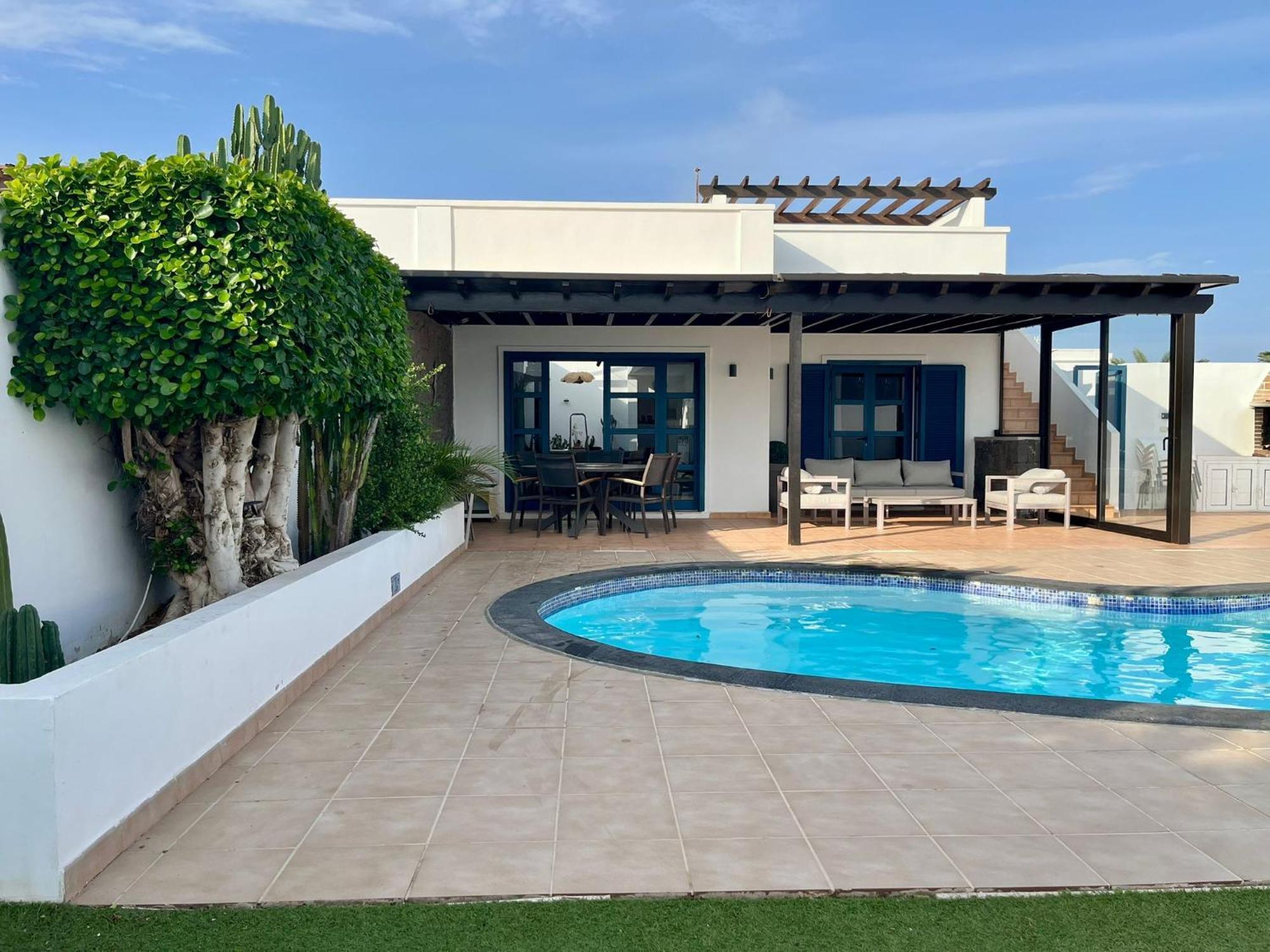 Villa Splendid Casa Nostra, private heated pool, Wifi, garden Playa Blanca  Esterno foto